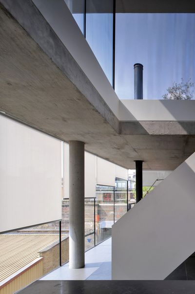 Roller Blind Systems, SG 4930, Multiscreen 1-10%, Room shot "Bateman's Row Penthouse Apartment", London, United Kingdom