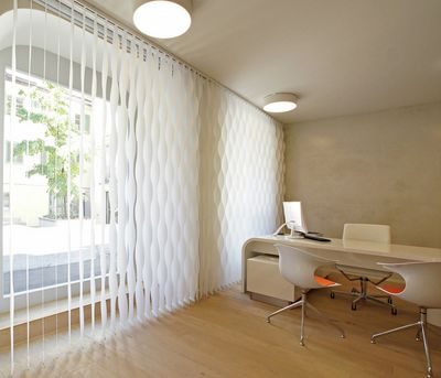 Vertical Blind Systems, SG 2960, Multi Shadow, Doctor's Office, Zug, Switzerland, Vertical Waves