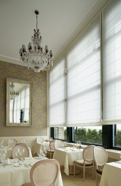 Roman Blind Systems, SG 2360, Colorama 1, Room shot "Hotel Chateau Gütsch", Lucerne, Switzerland