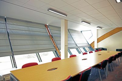 Skylight Shading Systems, SG 2195, Multiscreen 1-10%, Room shot "Durham Gateway", Durham, United Kingdom