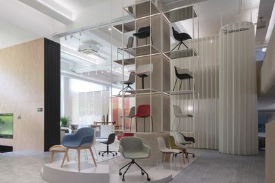 Curtain Systems, SG 5600, Colorama Acoustic Multicolour, UFOU Showroom, Shanghai, China